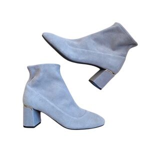 Cole Haan grey suede leather ankle booties